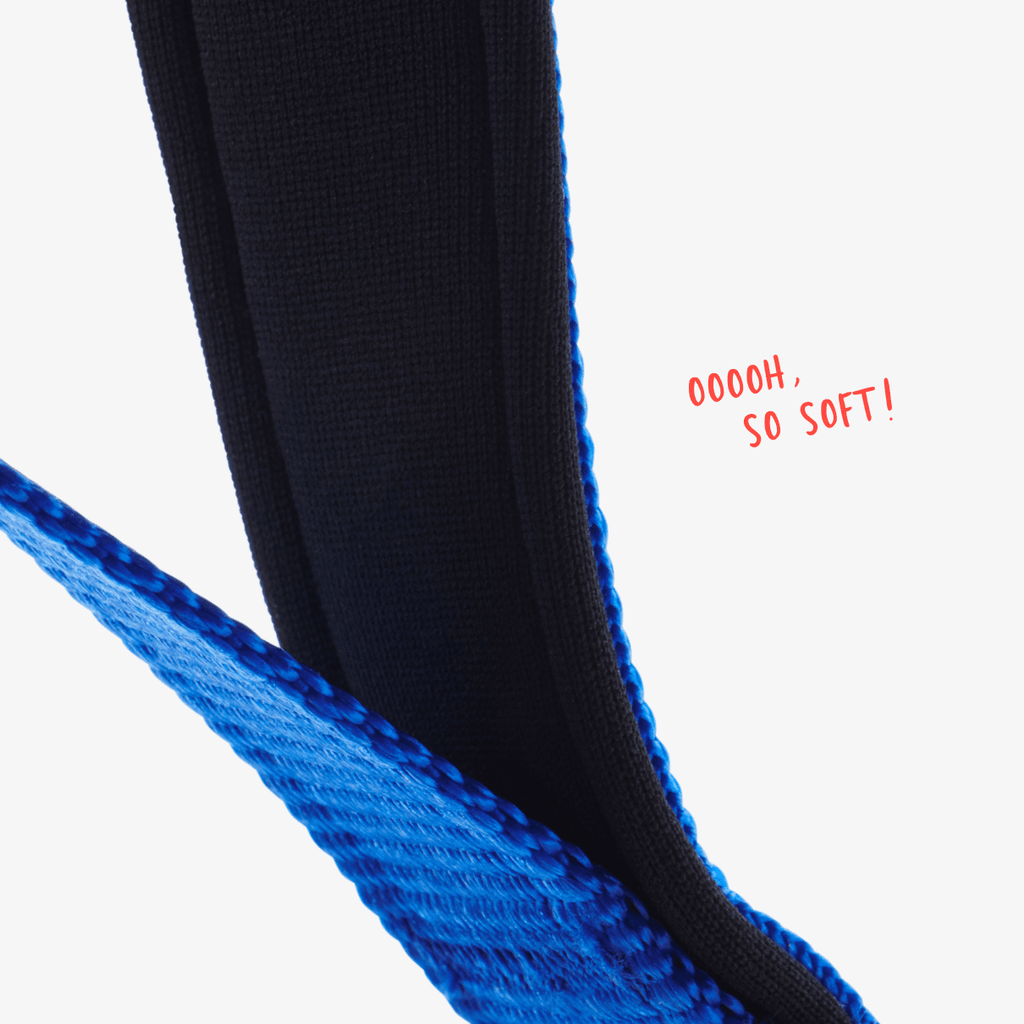 Navy no pull dog harness neoprene padded handle