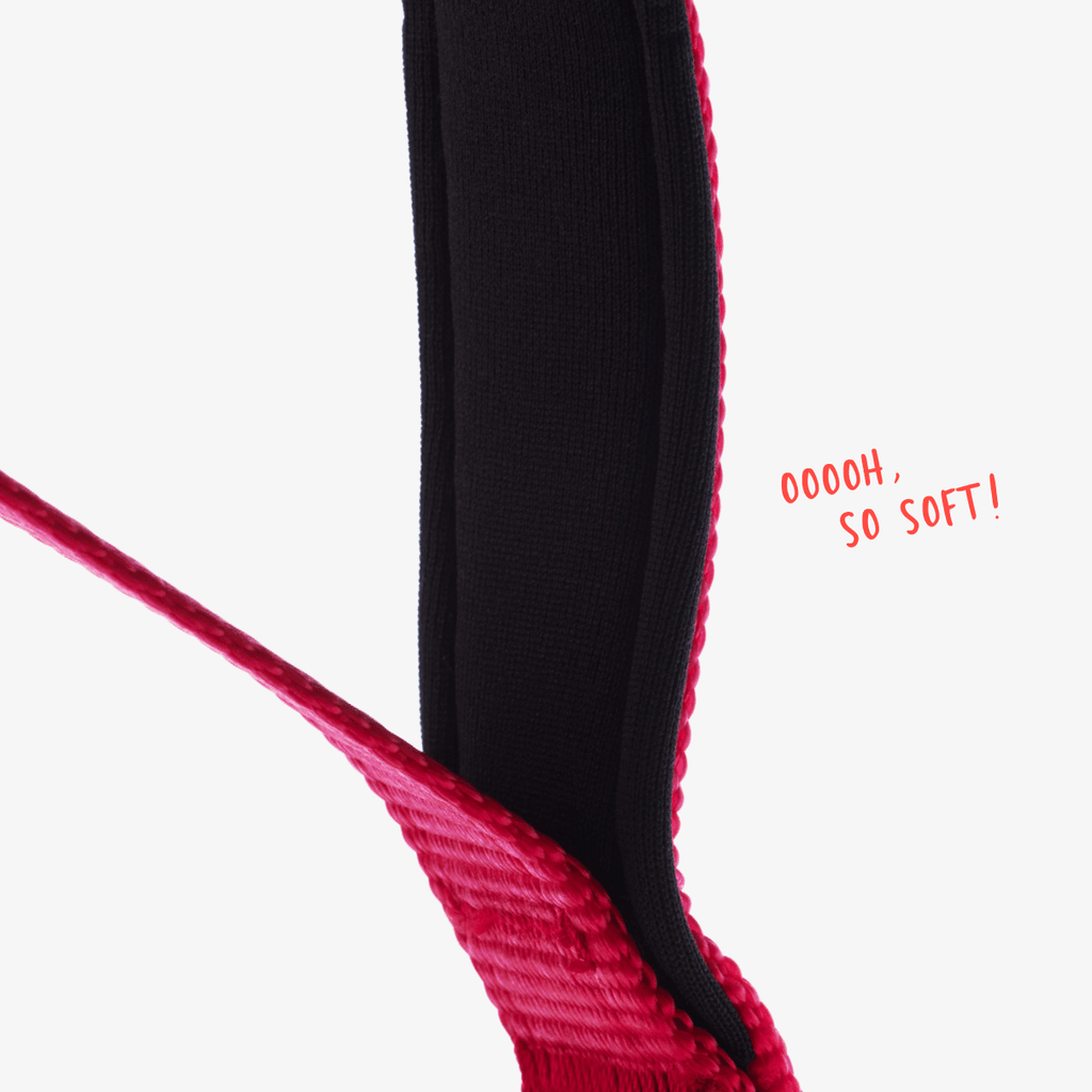 Red no pull dog harness neoprene padded handle